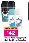 Shield Anti Perspirant Roll On Assorted-For Any 2 x 50ml