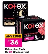 Kotex Maxi Pads Assorted-For Any 2 x 8s/10s