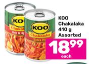 Koo Chakalaka Assorted-410g Each