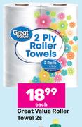 Great Value Roller Towel-2s Each