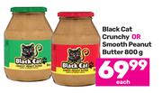Black Cat Crunchy Or Smooth Peanut Butter-800g Each