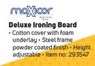 Maxicor Deluxe Ironing Board