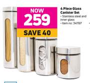 4 Piece Glass Canister Set