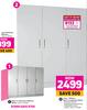 Built In Cupboards 1800mm (White)