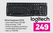 Logitech Wired Keyboard K120