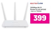 Ultra Link 300 Mbps WiFi Router UL-INT-WF300