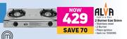 Alva 2 Burner Gas Stove