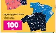 Pre Boys Long Pants PJ Sets-Each