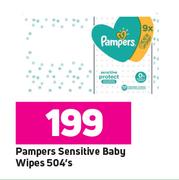 Pampers Sensitive Baby Wipes-504's Pack