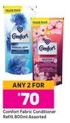 Comfort Fabric Conditioner Refill Assorted-For Any 2 x 800ml