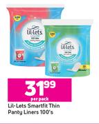 Lil Lets Smartfit Thin Panty Liners-100's Per Pack