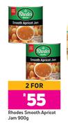 Rhodes Smooth Apricot Jam-For 2 x 900g