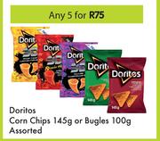 Doritos Corn Chips 145g Or Bugles 100g Assorted-For Any 5