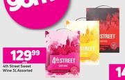 4th Street Sweet Wine Assortde-3Ltr Each
