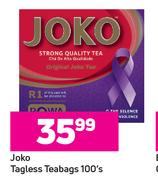 Joko Tagless Teabags-100's Pack