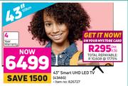 Hisense 43" Smart UHD LED TV 43A6G