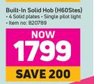 Hisense Built In Solid Hob H60STES