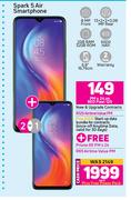 2 x Tecno Spark 5 Air Smartphone-On Red Flexi 125 + On Promo 65