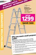 Mainstays Multipurpose Aluminium Ladder