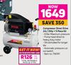 Ryobi Compressor Direct Drive 24L 1.5 HP + 5 Piece Kit