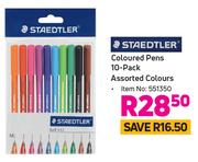 Staedtler Coloured Pens-10's Pack