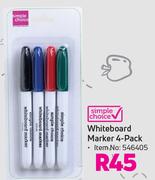 Simple Choice Whiteboard Marker-4's Pack
