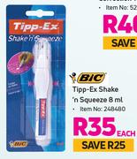 BIC Tipp-Ex Shake'n Squeeze 8ml-Each