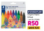 Staedtler Crayons Triplus-9's Pack