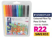 Staedtler coloured Fibre Tip pens-12's Pack