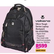 Volkano 58cm Tough Series Laptop Backpack VB-VL1017BLK