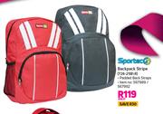 Sportec Backpack Stripe 726-25B/R-Each