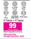 2 x Alcatel 1T Tablet-On My Gig 1 & Promo 1GB PMx24