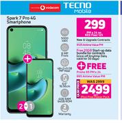 2 x Tecno Spark 7 Pro 4G Smartphone-On Red Flexi 125 + On Promo 65