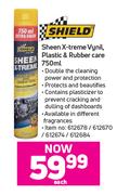Shield Sheen X-Treme Vynil, Plastic & Rubber Care-750ml Each