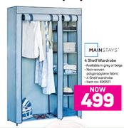 Mainstays 4 Shelf Wardrobe