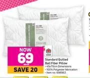 Always Home Standard Quilted Ball Fiber Pillow-Each