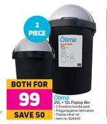 Otima 25L + 12L Fliptop Bin-For Both