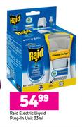 Raid Electric Liquid Plug In Unit-33ml