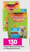 Vitagen Adult Dog Food Mini Or Puppy Assorted-8kg Each