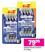 Gillette Blue3 Comfort-6+2 Disp Each