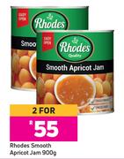 Rhodes Smooth Apricot Jam-For 2 x 900g