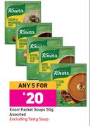 Knorr Packet Soups Assorted-For Any 5 x 50g