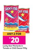 Lucky Star Pilchards In Tomato Or Chilli Sauce-For Any 2 x 155g