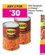Koo Spaghetti In Cheese Flavour Tomato-For Any 2 x 410g