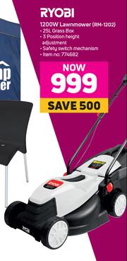 Ryobi 1200w lawnmower online