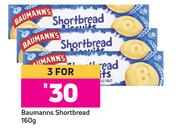 Baumann's Shortbread-for 3 x 160g