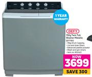 Defy 15Kg Twin Tub Washer Metallic DTT151