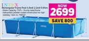 Intex Rectangular Frame Pool 4.5m x 2.2m x 0.84m