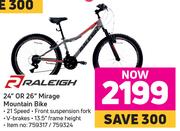 Raleigh 24" Or 26" Mirage Mountain Bike