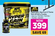 NPL Hypergain 4Kg Plus X-Treme Test GH 60's Combo